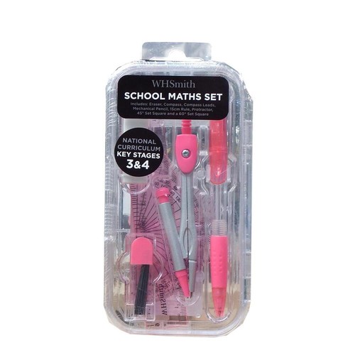 School maths set - school,