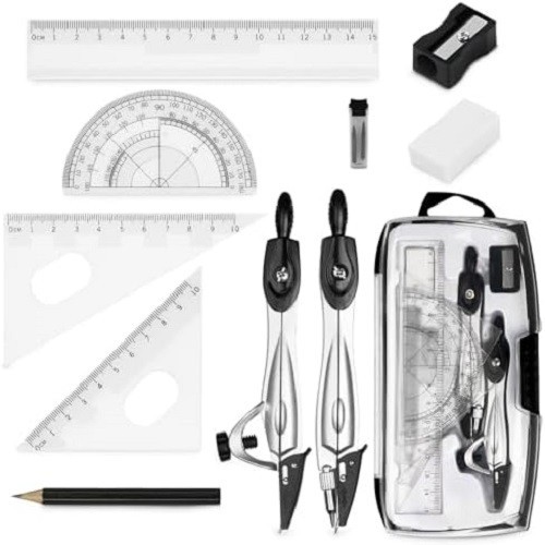 10pcs maths set protractor - 10pcs, set,
