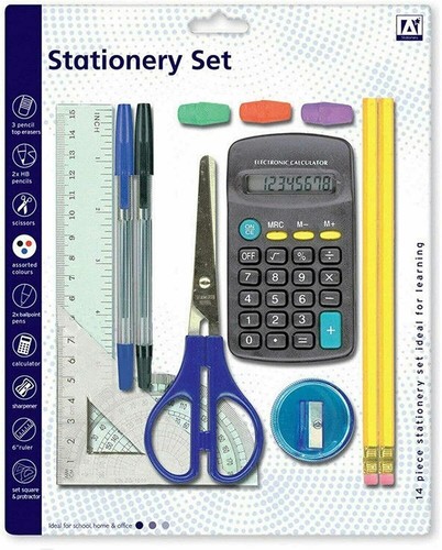 School stationary 14pc maths - school,