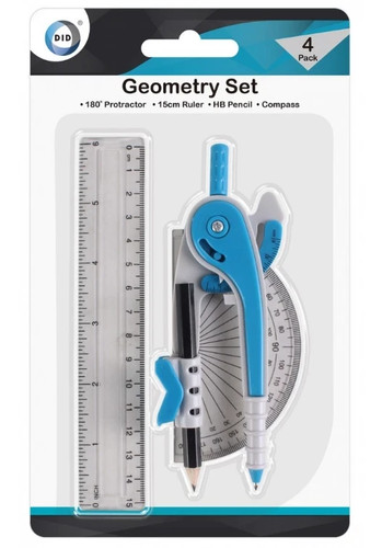 4pc maths geometry set compass - maths,