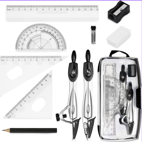 10pcs maths set protractor - set,,
